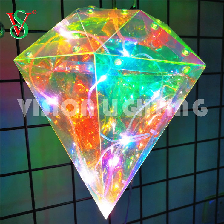 光沢のある妖精のペンダント LED PVC スターライト屋外吊り下げ装飾用