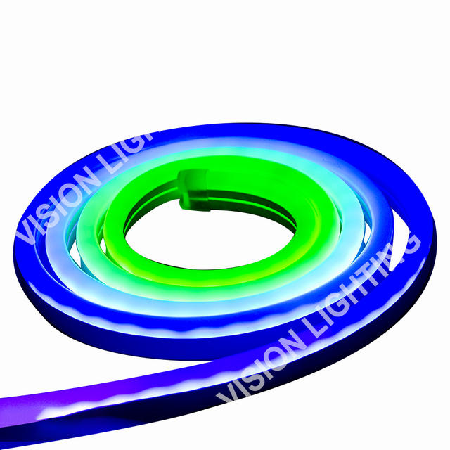 クリスマス屋外景観装飾 DMX512 プログラムアドレス指定可能なスマート RGB ネオンストリップライト