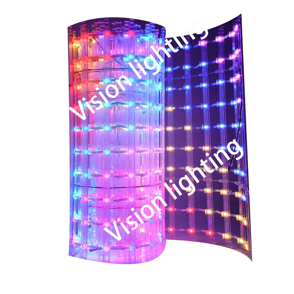 屋外の導かれた広告表示スクリーン RGB WS2811 ピクセルの格子壁の網ライト