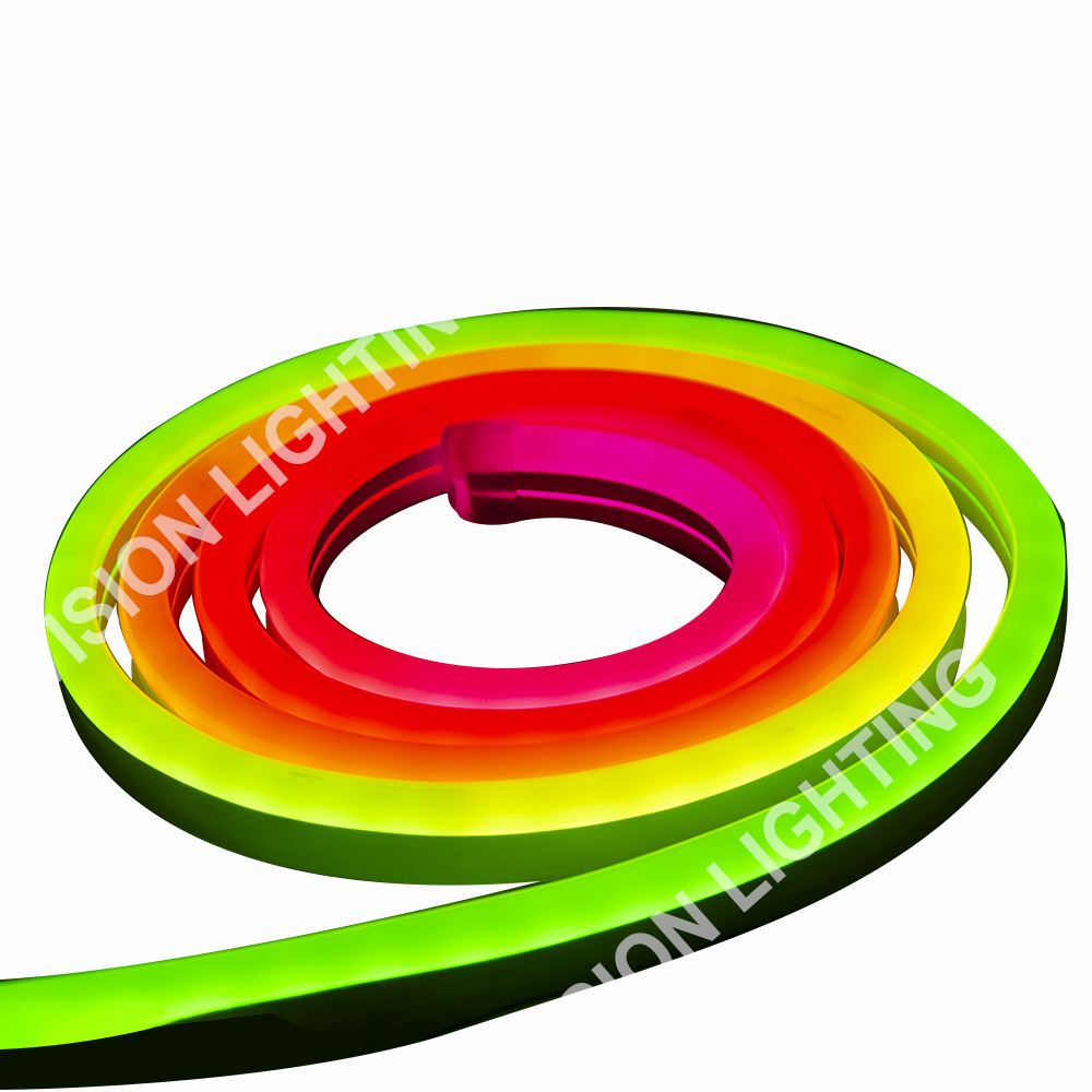 クリスマス屋外景観装飾 DMX512 プログラムアドレス指定可能なスマート RGB ネオンストリップライト