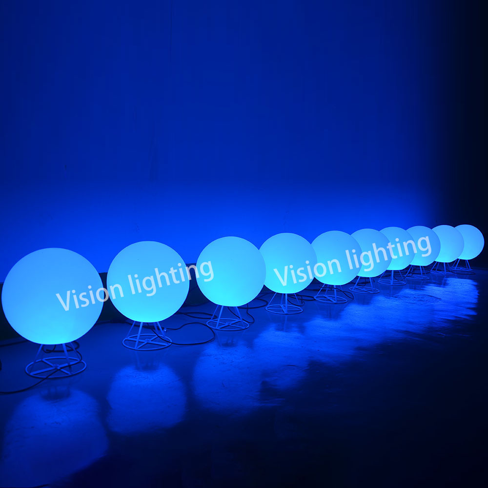 3D IP65 クリスマス装飾屋外使用風景高品質 LED プログラマブル TTL RGB ボールストリングライト