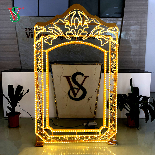 LED 2D フォト フレーム モチーフ ライト新年祭り屋外装飾用