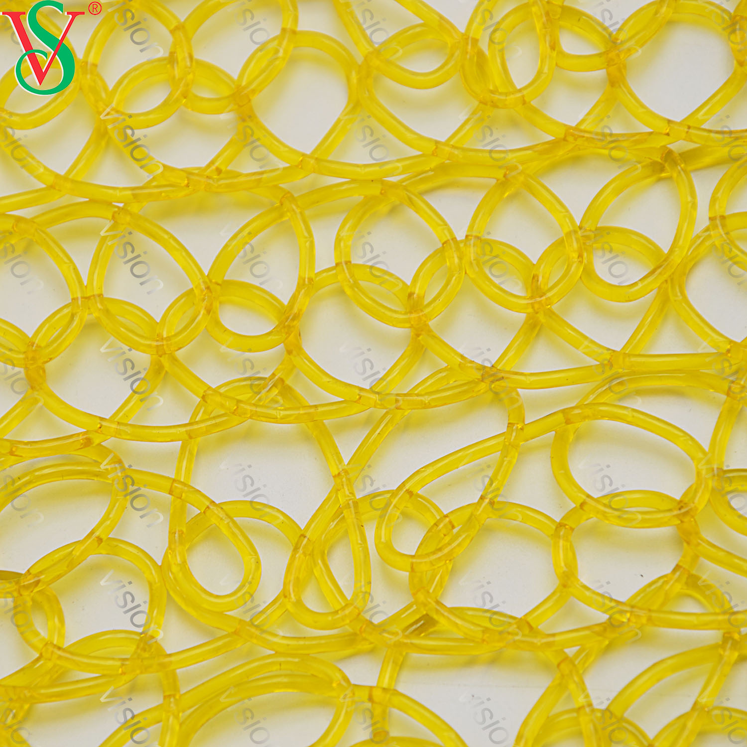 屋外のモチーフの装飾のための高い光透過率ポリ塩化ビニールの網の網のカーペット