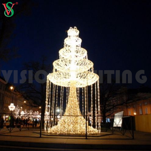 屋外の風景の装飾用の3D LEDライトファウンテンモチーフ彫刻