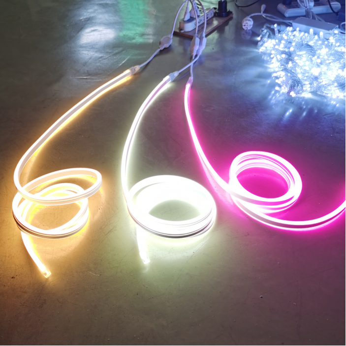 防水15*25mm/8*16mm柔軟なランプストリップ24V/110V/220V/LED Flex Neon Lights for Outdoor Wall Mounting