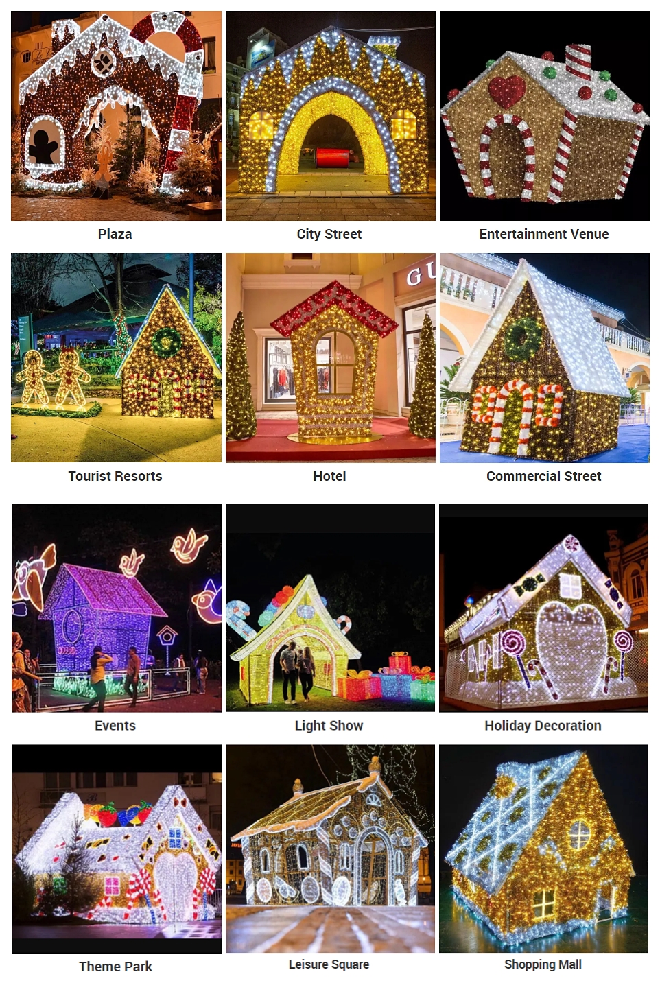 ジンジャーブレッドハウスモチーフライト