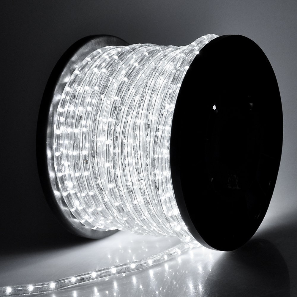 ホリデーデコレーションラウンドシェイプRGB 100m LED Flex Rope Strip Light Shop Window Park Street
