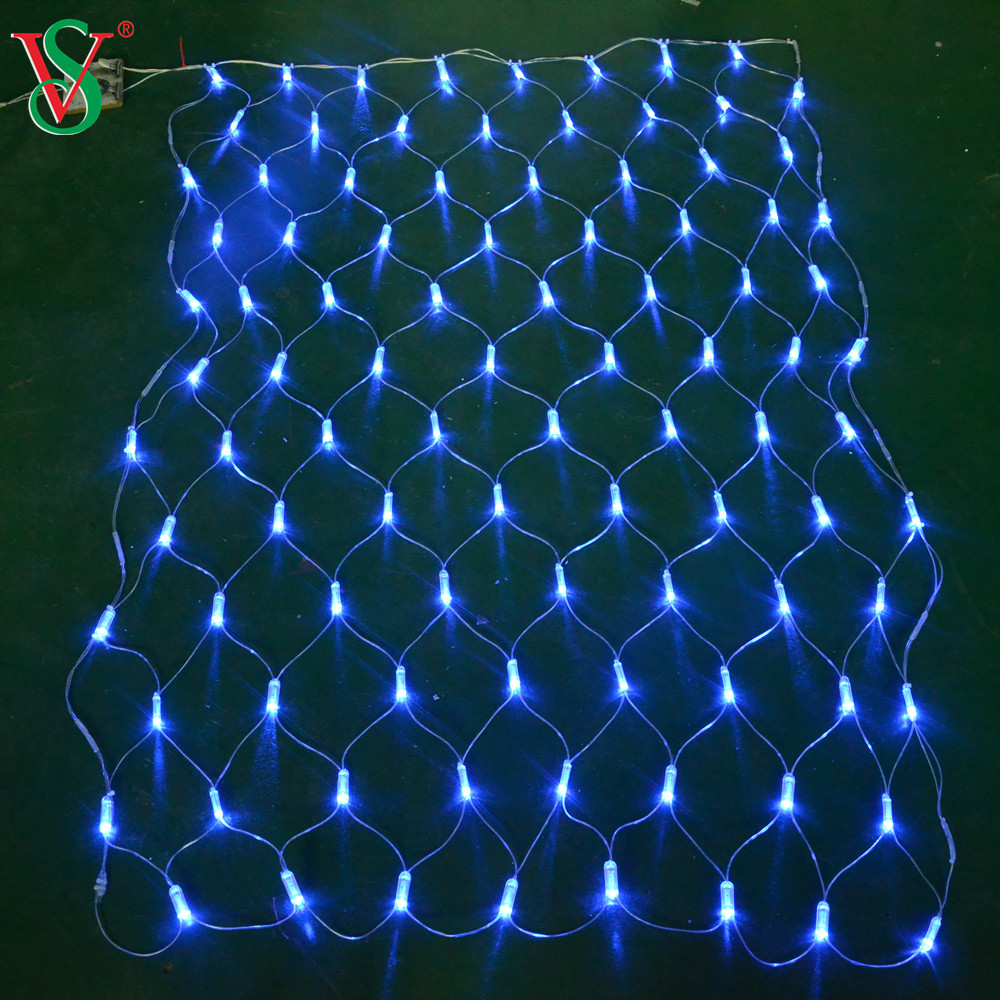 草や木の装飾用の防水温白色LEDネットライト