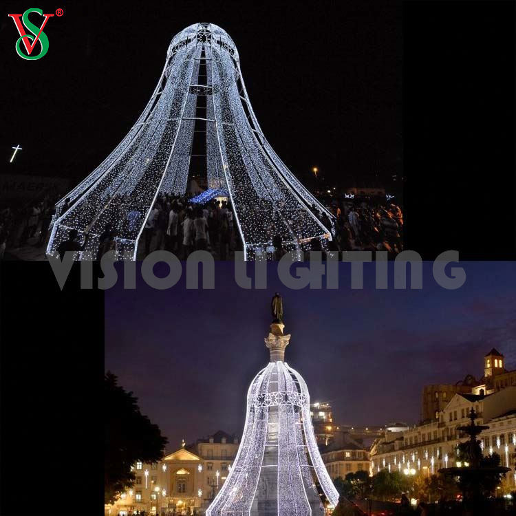 屋外ジャイアント照明ジングルベルコマーシャルLEDモチーフ装飾照明のクリスマス