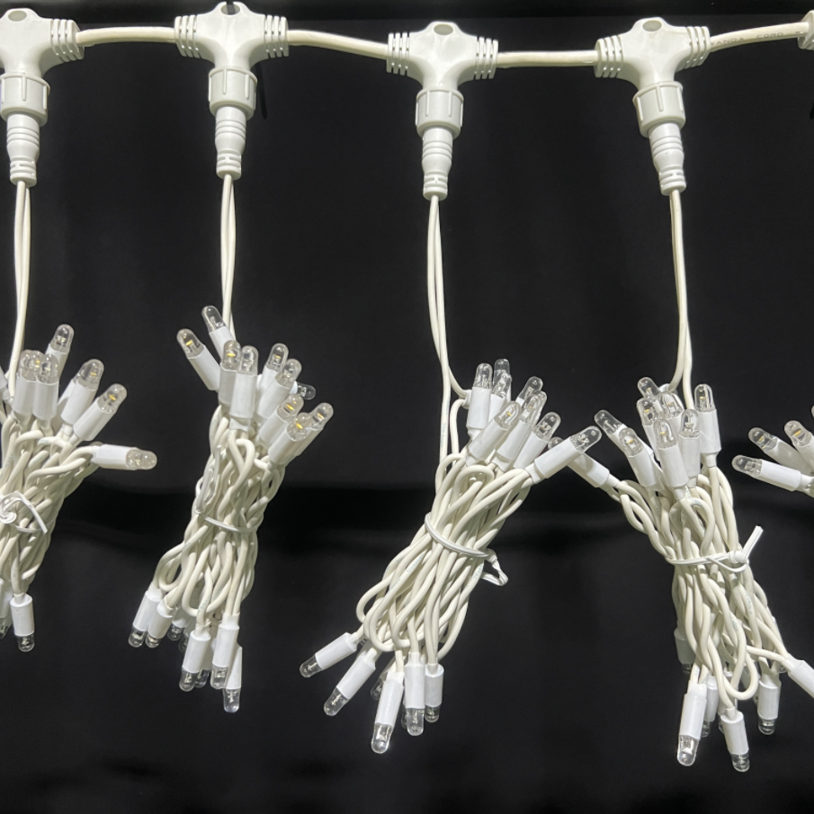 LEDフェアリーカーテンストリングライト - イベントと休日のための屋内と屋外の装飾照明