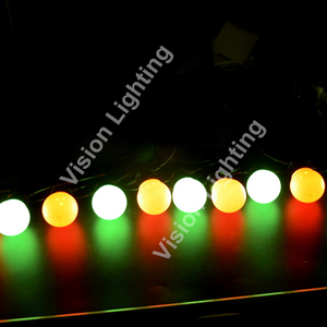 屋外50mmバルブWS2811 DMX/SPIフェストゥーンベルトライトクリスマスのためのプログラム可能なボールストリング