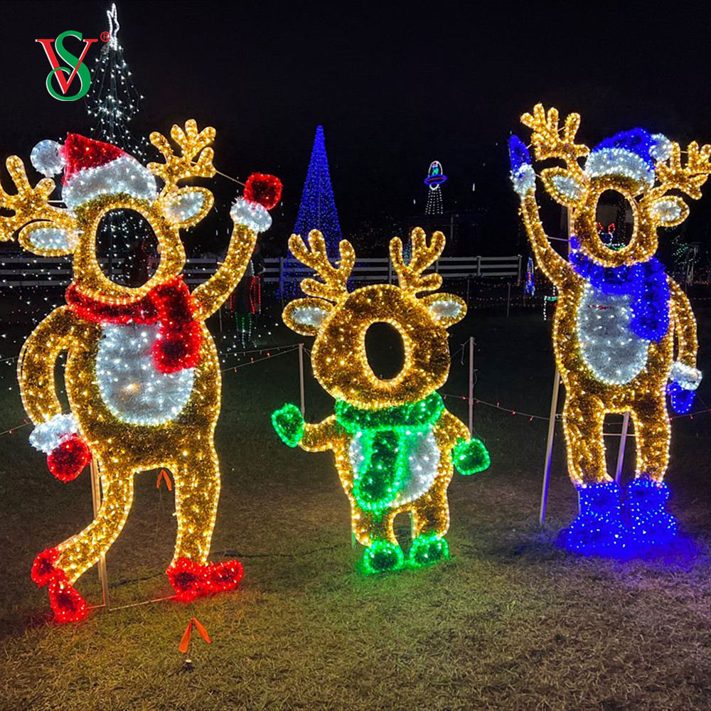 クリエイティブフォトフレーム 2D 3D モチーフライト小道具ホリデーデコレーション用