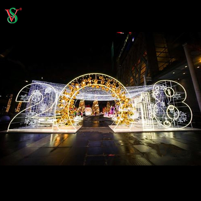 屋外テーマ アーチ ライト 3D 2025 2024 2023 ウォーク スルー アーチ モチーフ ライト