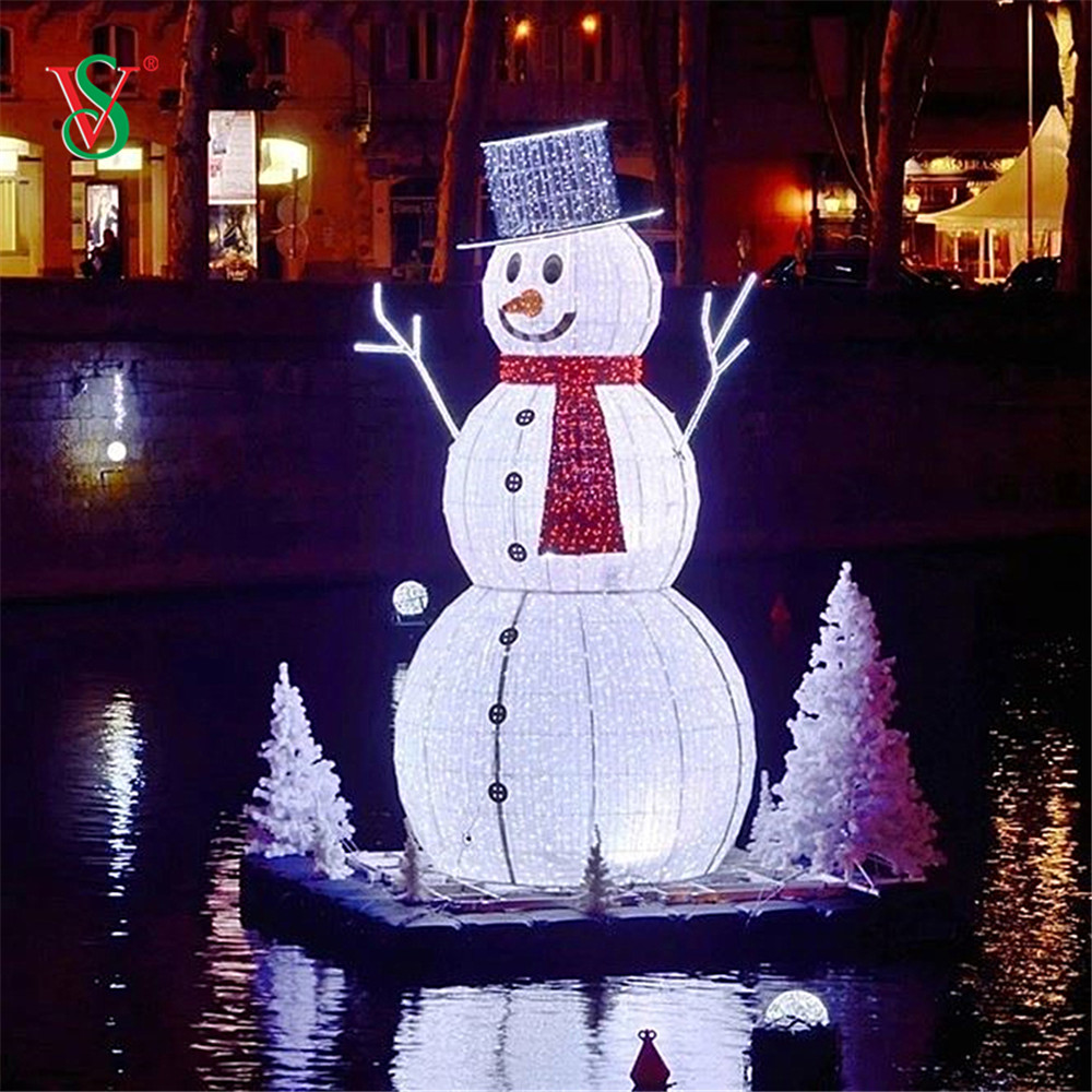 クリスマスの休日の屋外の装飾のための大きい LED 3D の雪だるま