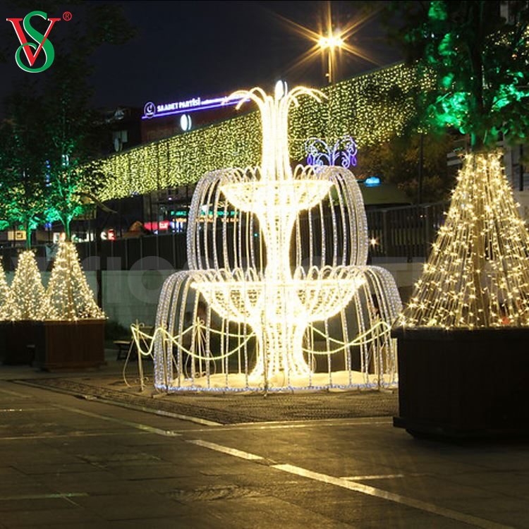 屋外の風景の装飾用の3D LEDライトファウンテンモチーフ彫刻