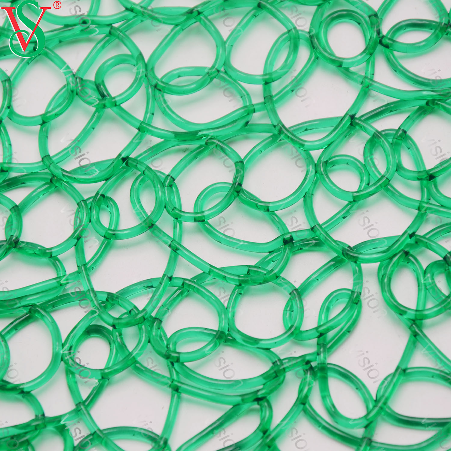 屋外のモチーフの装飾のための高い光透過率ポリ塩化ビニールの網の網のカーペット