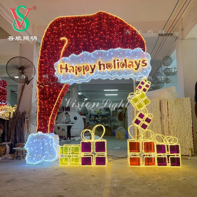 高品質の PET/PVC ネット見掛け倒しガーランド カーペット グラス クリスマス モチーフの装飾用