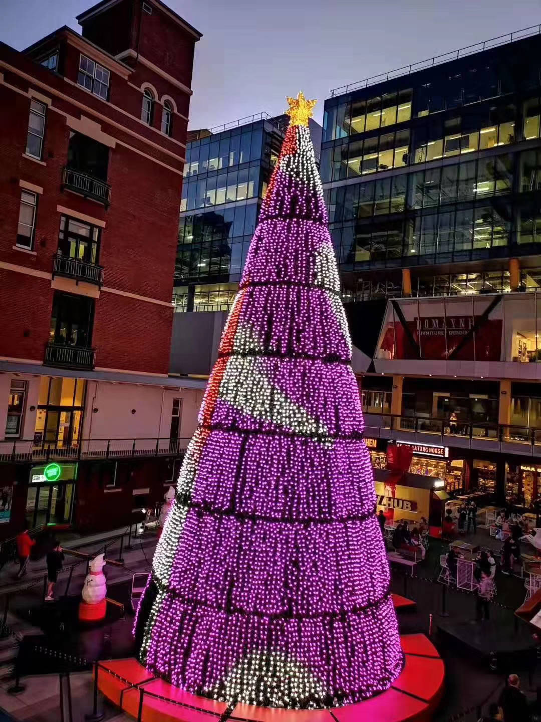 高い明るさプログラム可能な DC12V WS2811 ピクセル ガーランドは RGB クリスマス ツリー ライトを導きました