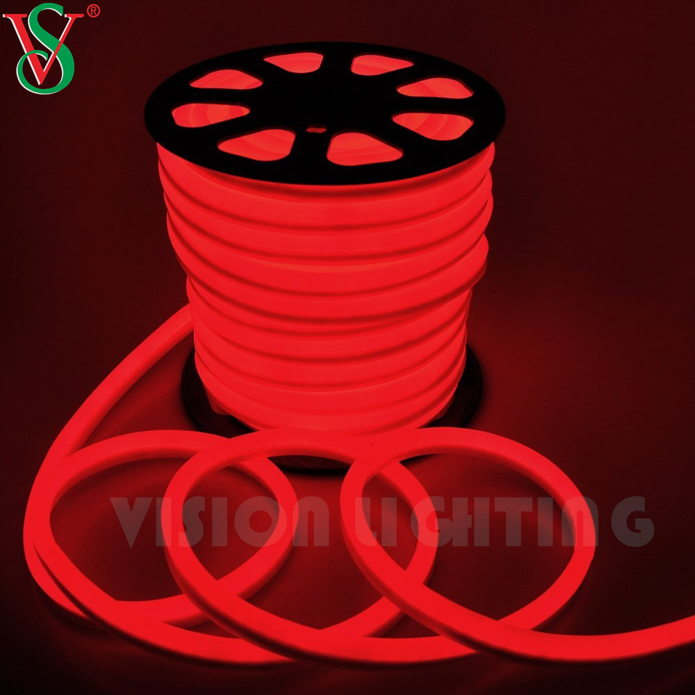 防水15*25mm/8*16mm柔軟なランプストリップ24V/110V/220V/LED Flex Neon Lights for Outdoor Wall Mounting