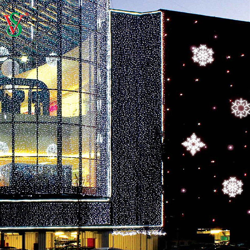 クリスマスの装飾のためのカスタマイズされたデザインのアニメーション LED 2D スノーフレーク ライト