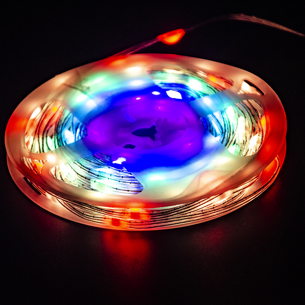 休日の使用リモコン USB プラグ妖精ガーランド クリスマス ツリーの装飾 led RGB スマート ストリップ ストリング ライト